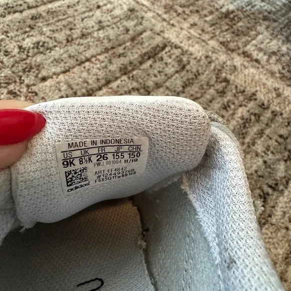 Adidas Kids White Superstar Sneakers - Picture 6 of 6